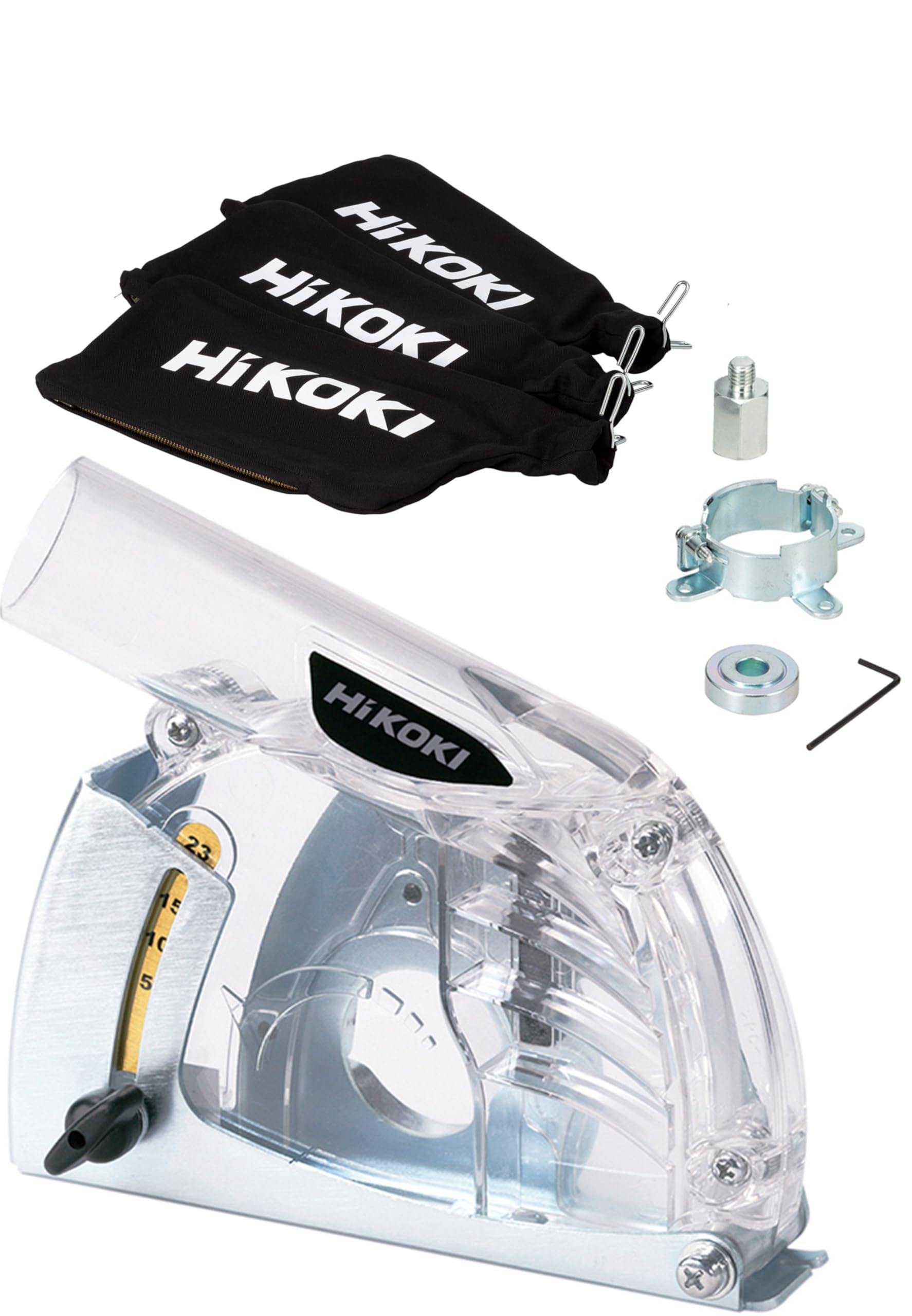 

HiKOKI Adapter with 3 Dust Bags for 100mm Disc Grinder Self-Collecting 0033-1724