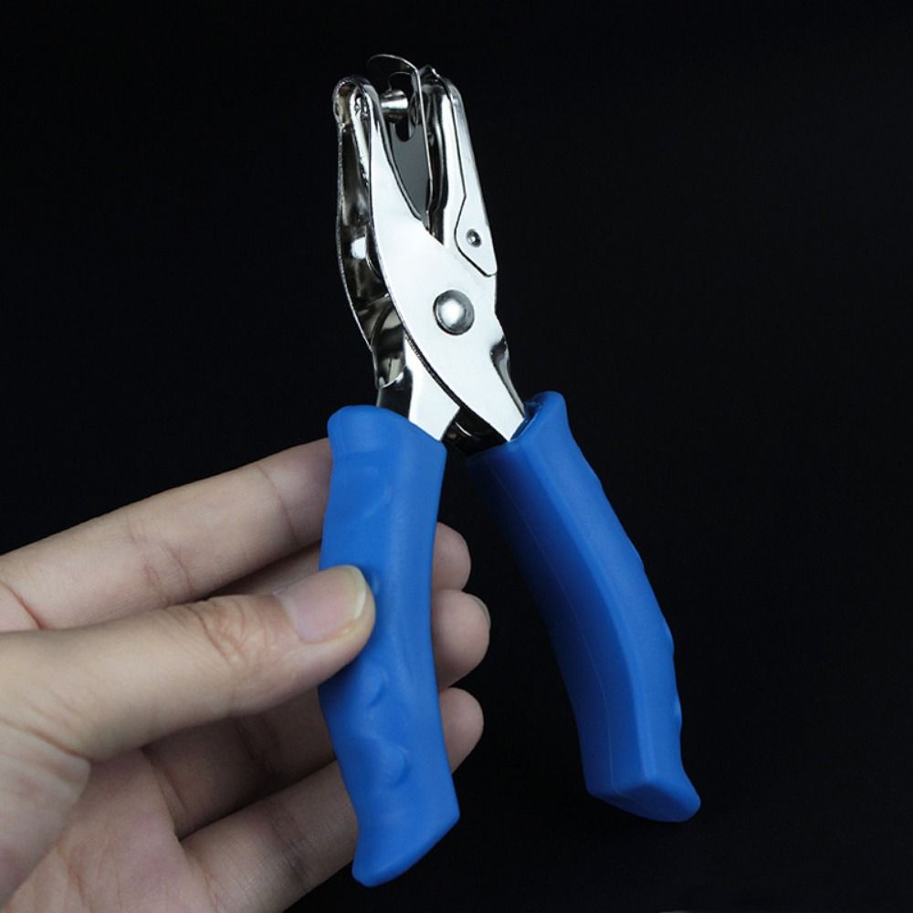 2Pcs Portable Handheld Hole Punch Creative Punch Plier Single Hole Punching Machine  Hand Tool