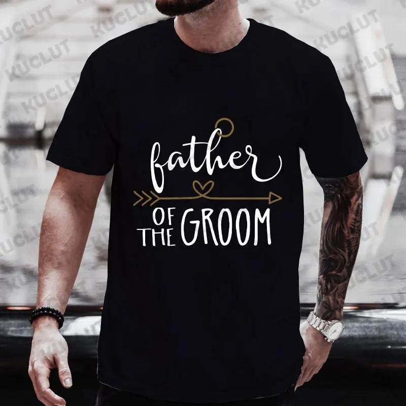 Team Groom T-shirt Father Mother of The Groom Wedding Party Tshirt Family Set Matching Clothes Bachelor Tees Groomsman Y2k Tops