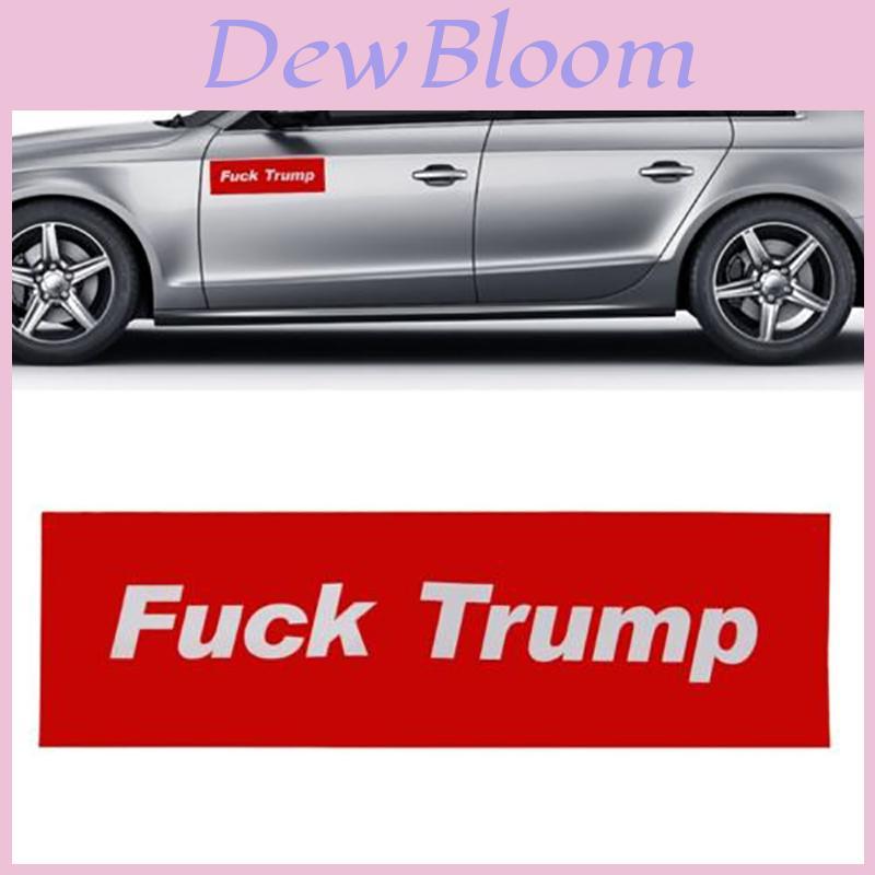 Letter Trump Red Car Motorcycle Vinyl Bumper Decal Sticker Campaign President