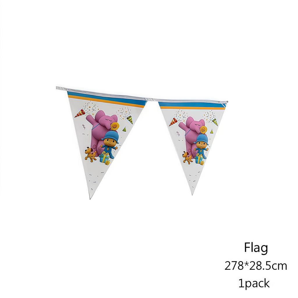 Pocoyo Geburtstag Dekorationen Einweg Geschirr Becher Teller Luftballon Banner Für Kinder Mitgebsel Babyparty Deko Party Zubehör Geschenk