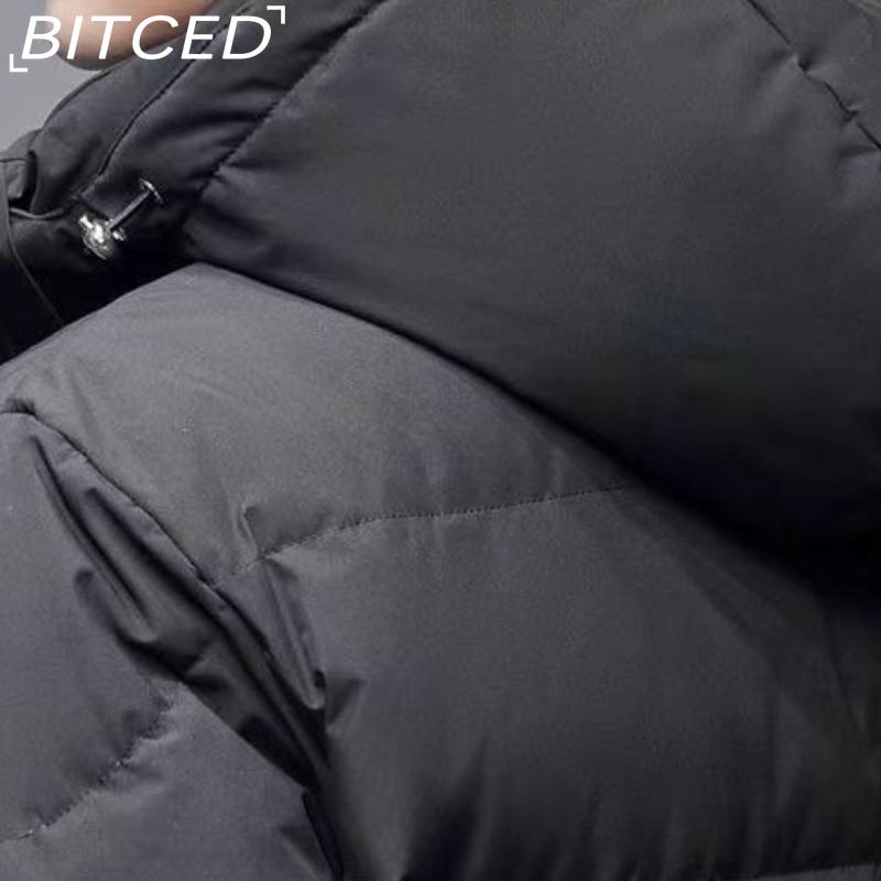 BITCED Couple's Matching Long Down-Filled Cotton Jacket Winter Thickened Warm Fashion Coat