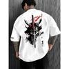 Casual Warrior Pattern Printed T-shirt