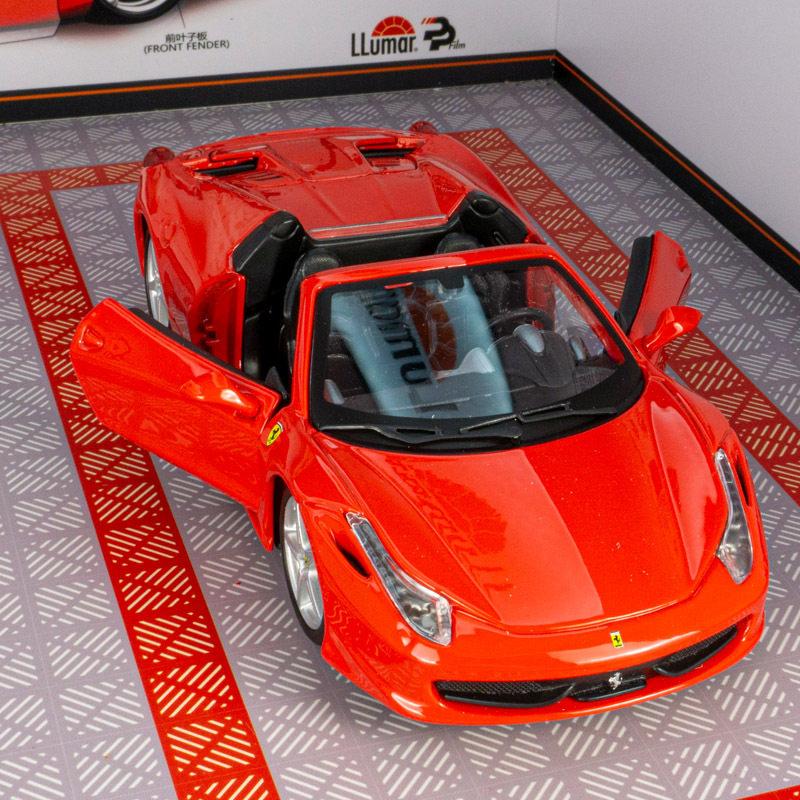 Bburago 1:24 Ferrari 458 Spider Supercar Alloy Car Diecasts & Toy Vehicles Car Model Miniature Scale Model Car For Children