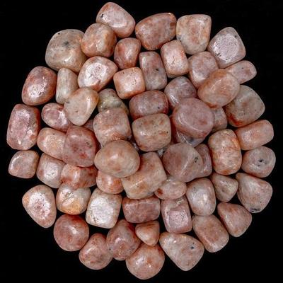 Sunstone Tumbled Stones Reiki Chakra Θεραπευτικά Διακοσμητικά Βότσαλα, Βάζα Γεμιστικά Πέτρα για κοσμήματα Σετ δώρου 13 τεμαχίων