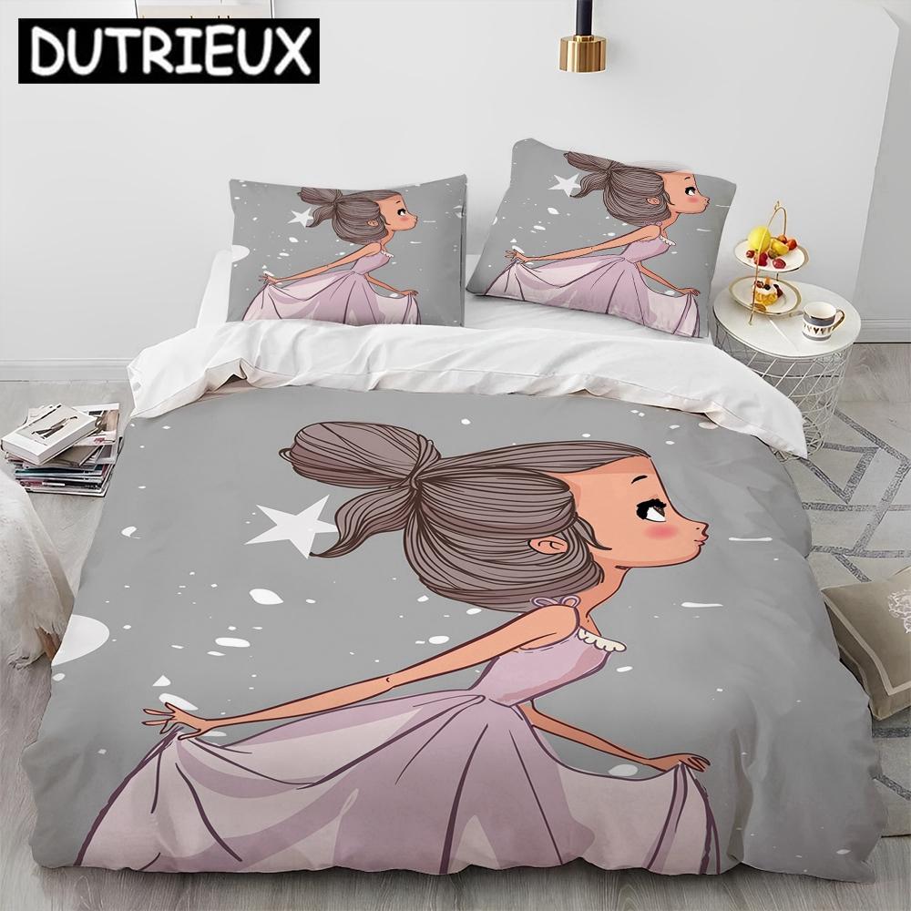 Comforter Charming Queen Size Cartoon Bedding Set - Ballet Girl Ballerina Theme Comforter & S Included