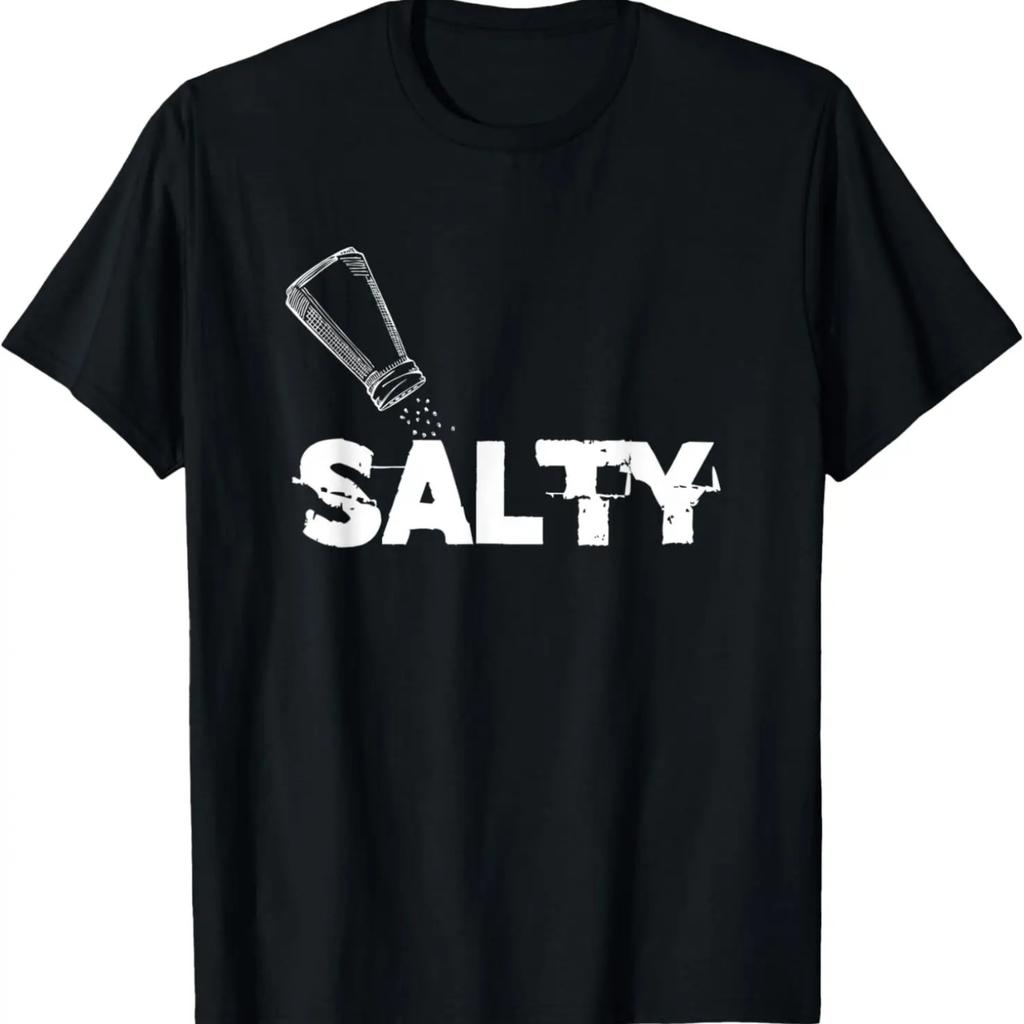 Funny Salty Distressed Salt Meme Gaming Chef Cute Cool Gift T-Shirt