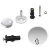 1 Pair of Toilet Seat Quick Release Top Fixing Expansion Rubber Screws 45mm - DD01