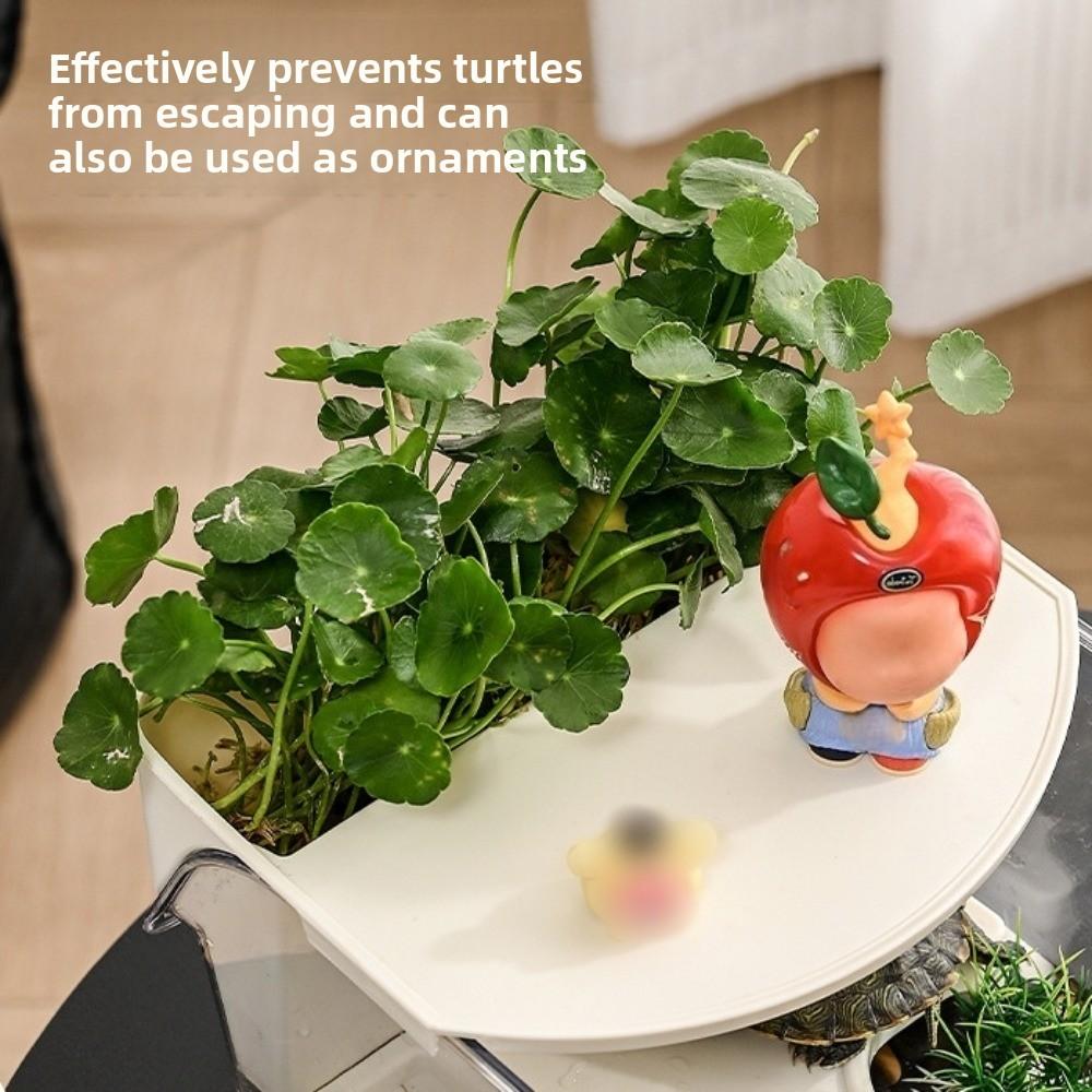 Neuer Plastik-Schildkrötenpanzer Transparent Leicht zu reinigen Reptilien-Terrarium Multifunktional Große Kapazität Kleintierbehälter für Amphibien