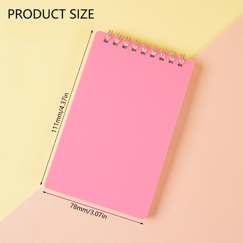 8Pcs Twin-Wire Binding Notepads 80 Sheet Unlined Pocket Notepads Wirebound Writing Pad Small Notebook for Writing