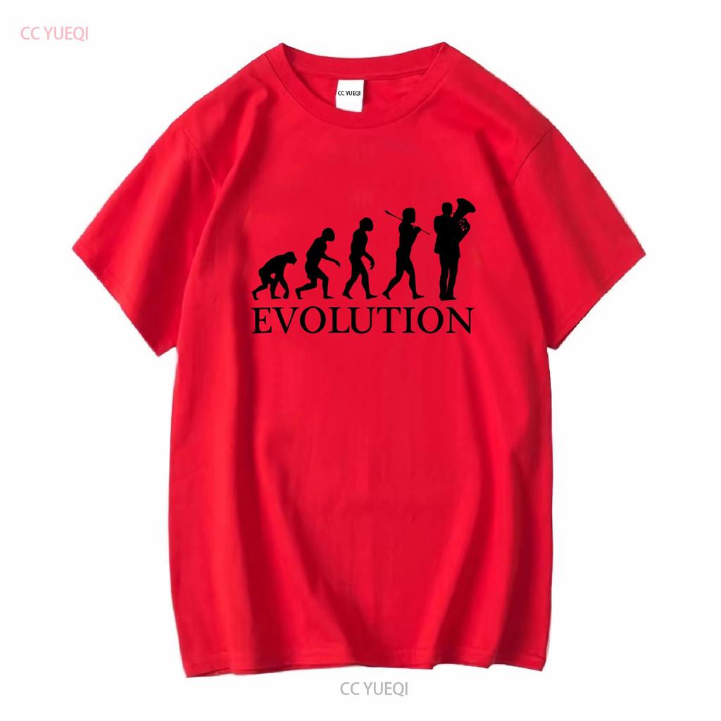 EUPHONIUM PLAYER EVOLUTION OF MAN MENS T SHIRT TEE TOP GIFT MUSICIAN Long or Short Sleeves Vintage Washed Breathable Stretched
