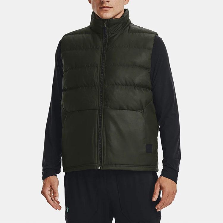 Under Armour Training Sports Casual Down Vest Men Vests Baroque-Green 1342703-310