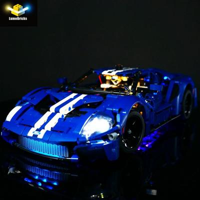 LED-Beleuchtung, kompatibel mit LEGO 42154 Ford GT Sports Car Tech-Modell-Upgrade, ferngesteuerter Lichtblock, Lichterkette (2 Modelle)-Kein Lego-Set enthalten