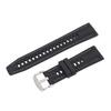 Watch Strap Fit for GT3 Smart Watch Water Proof Rubber Band Replacement Lychee Pattern 22mm Black
