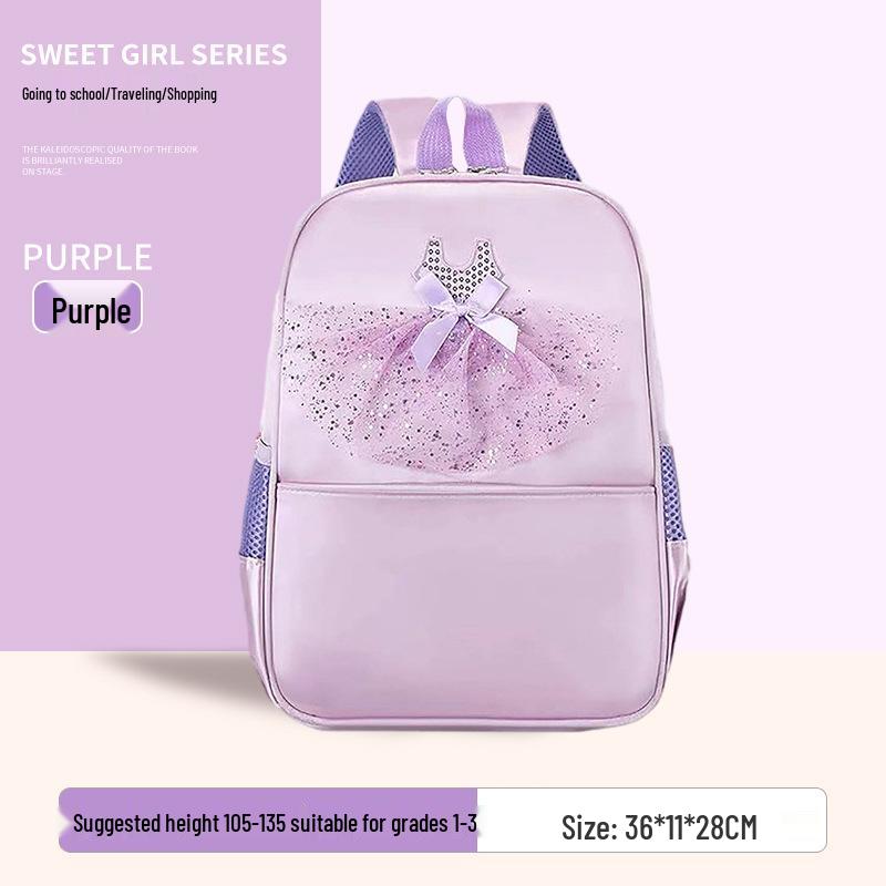 Girls' Princess Dress Style Backpack for Ages 3-6 Kindergarten - Fresh & Cute Design