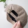 Korean Style Summer Linen Retro Beret for Women & Men - Versatile Thin Duckbill Hat, Trendy for Autumn & Winter
