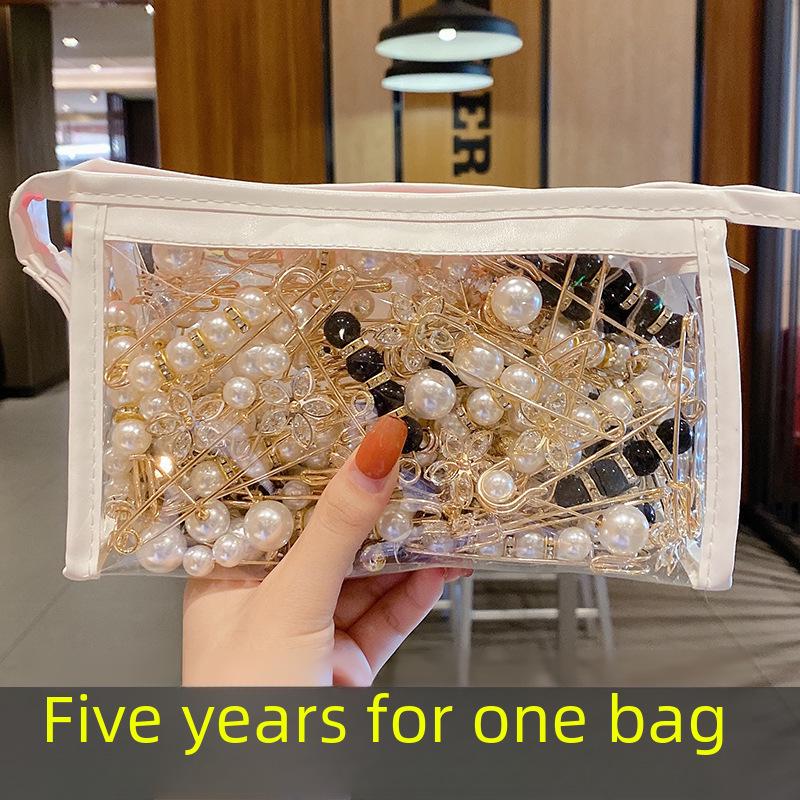 Κομψή καρφίτσα μέσης με μαργαριτάρι και καρφίτσα για γυναίκες