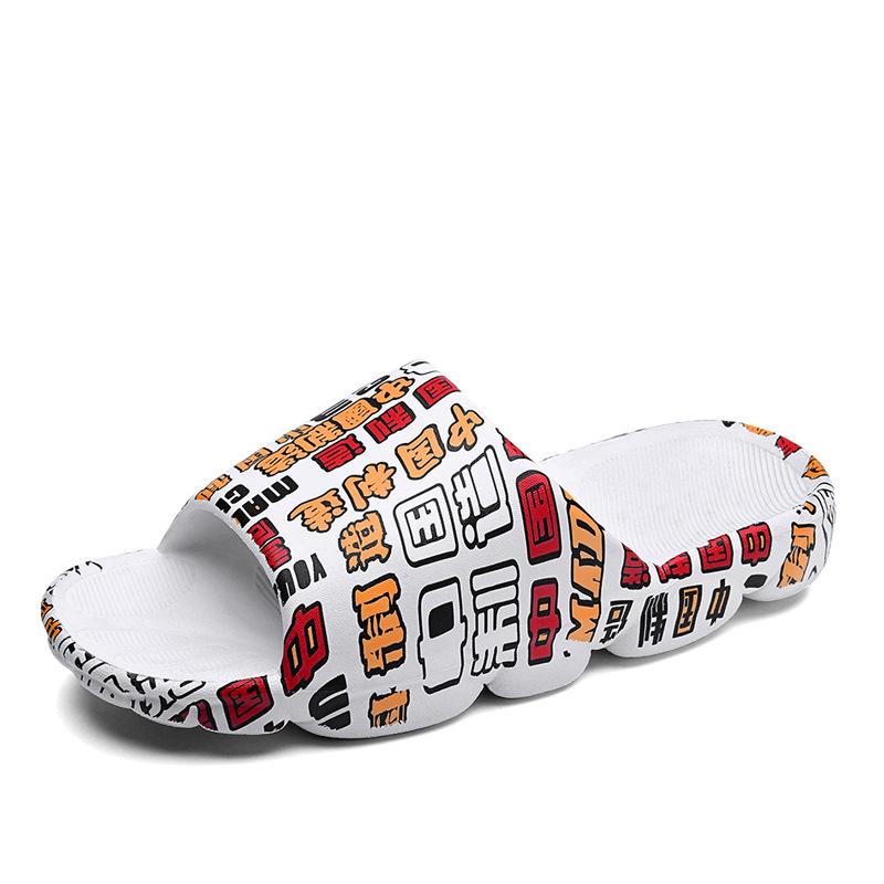

Четырехсезонные дизайнерские сандалии для мужчин и женщин, летние уличные тапочки для дома, тапочки для душа, мужская домашняя обувь, шлепанцы 36-37 белый