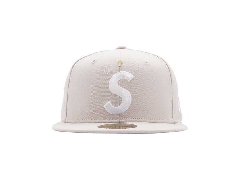 Supreme Gold Cross S Logo New Era Stone