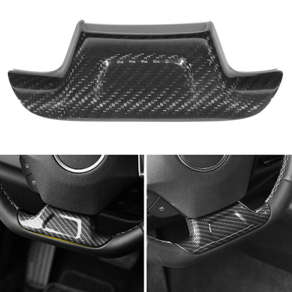 Carbon Steering Wheel Cover Fit for ZL1 2017-2019 Steering Wheel Sticker Steering Wheel Decorative Cover