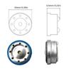 10mm LCP Auditory Driver Diaphragm Speakers Tool Less Installation Immersive Acoustics for Superior Listening