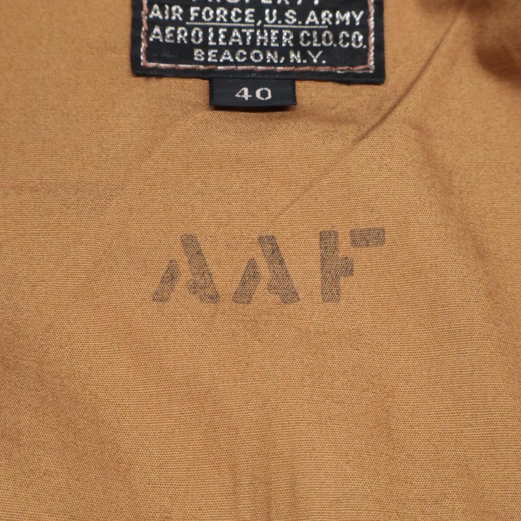 THE FEW AMERICAN BEAUTY A-2 Lærflyjakke Jakke 40 BrunBrukt