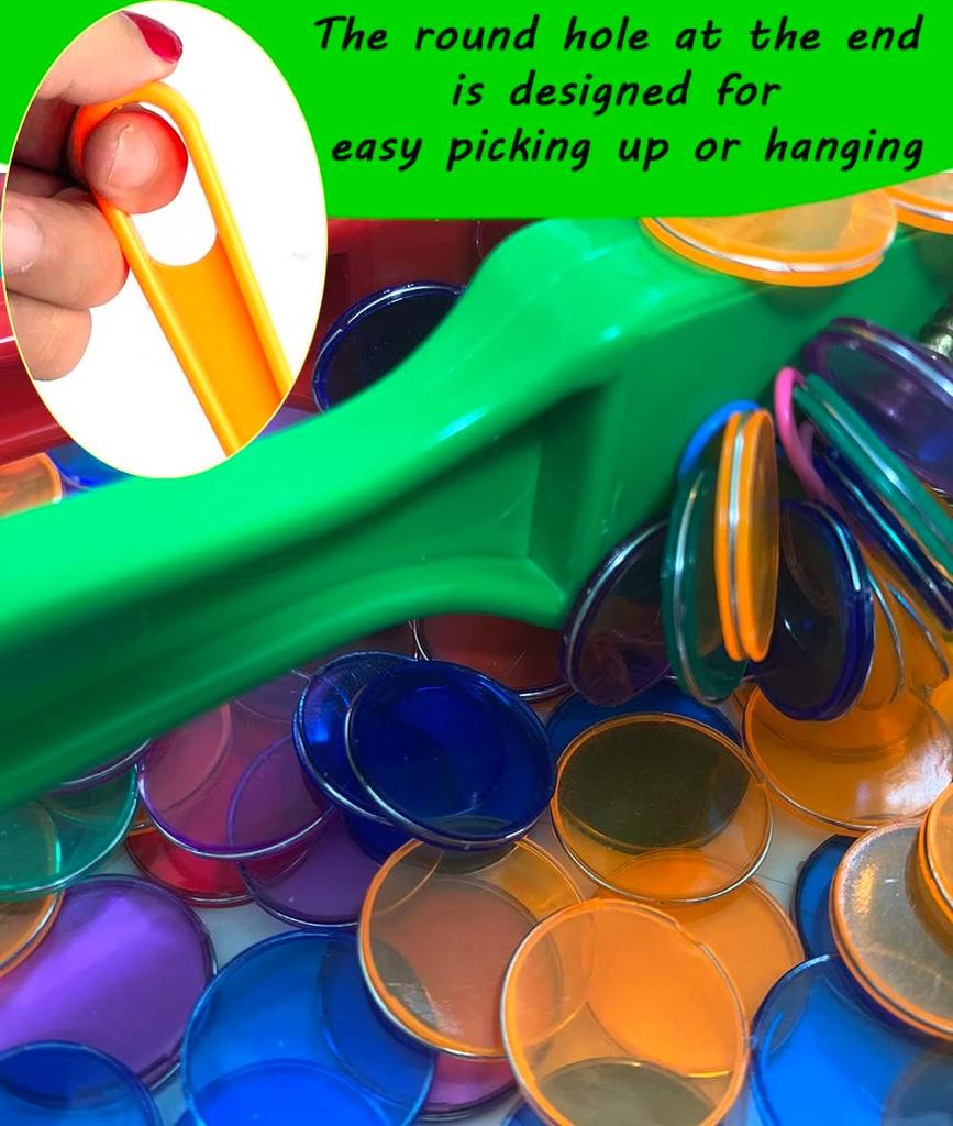 Montessori Magnetic Wands and Bingo Chips Games Color Counting and Sorting Learning Teaching Aids Educational Toys for Children