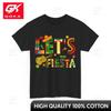Cinco De Mayo Tshirt Mexico Lovers Lets Fiesta Round Neck Short Sleeves Pure Cotton Printed T Shirt Daily Wear