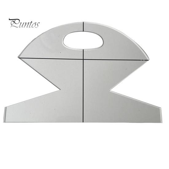 

Линейка для пэчворка, многоразовая, легкая, прочная, портативная, прочная, сделай сам, акриловая корзина для печенья, сумка, швейная линейка, шаблон для домашнего использования 5inch