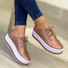 Large Women's European & American Round Toe Thick Sole Casual Shoes