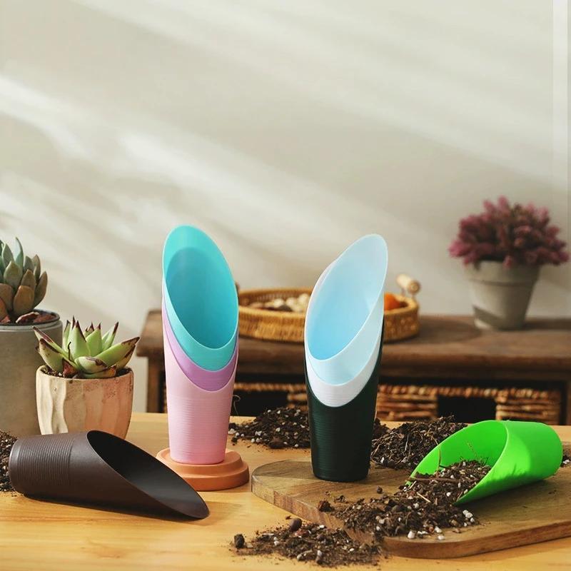 Plastic Shovel Bucket Succulent Seedlings DIY Bonsai Plant Garden Tool Soil Shovel Potted Plants Tank Mini Garden Tools