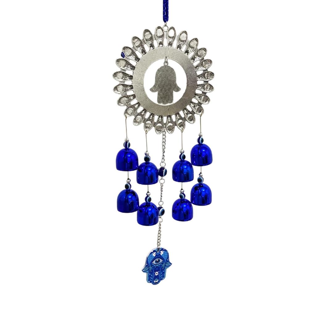New Sunflower Metal Wind Chime Blue Eyed Elephant Owl Pendant Bell Home Garden Decoration Hanging Pendant Aesthetic Room Decor