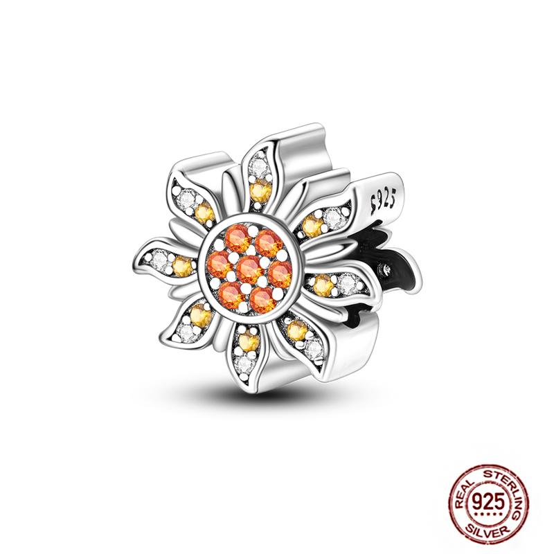 Round Clip Charms Plata Shining Moon Star Char Copper Spacer Clasp Fit Original Bracelet Glow Safety Chain Beads Diy Jewelry