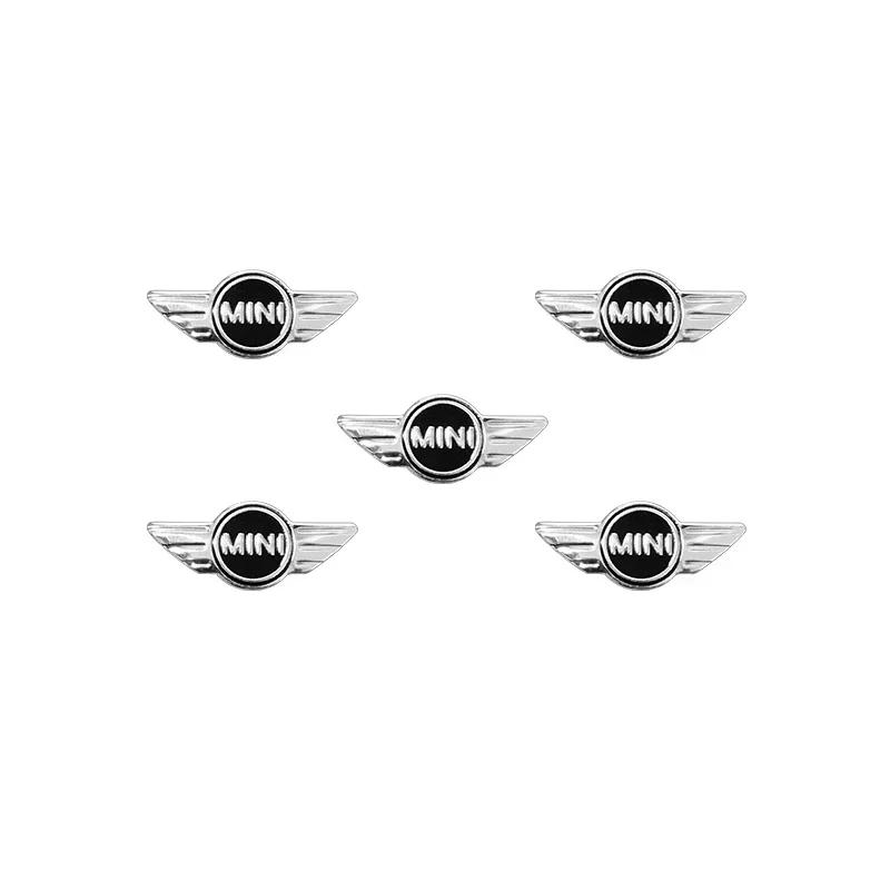 Emblema Metálico para Chave de Carro Remota Botão de Rádio Autocolante logo Para Mini Cooper One S JCW F54 F55 F56 F57 F60 R55 R56 R57 R60 R61