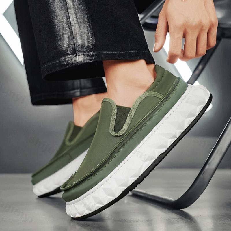 Fashion New Thick Soled Casual Shoes Men's 2025 Summer New Fashion Trend Niche Designed Canvas Breathable Comfortable Platform sneakers