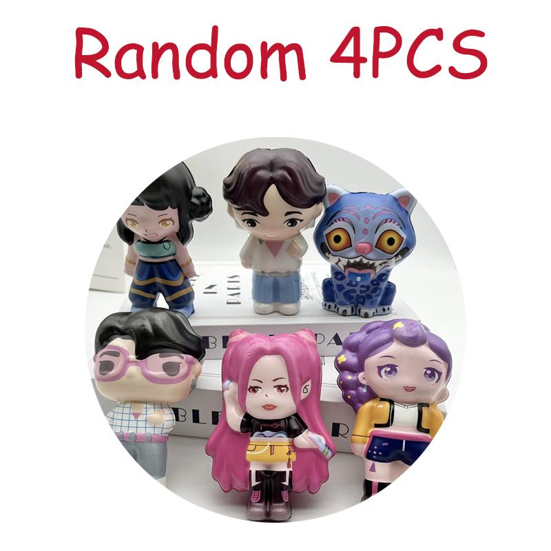 KPop Demon Hunters Stress Relief Toy Series Anime Rumi Zoey Mira Character Hand Pinch Slow Rebound Stress Relief Toy Healing Gif