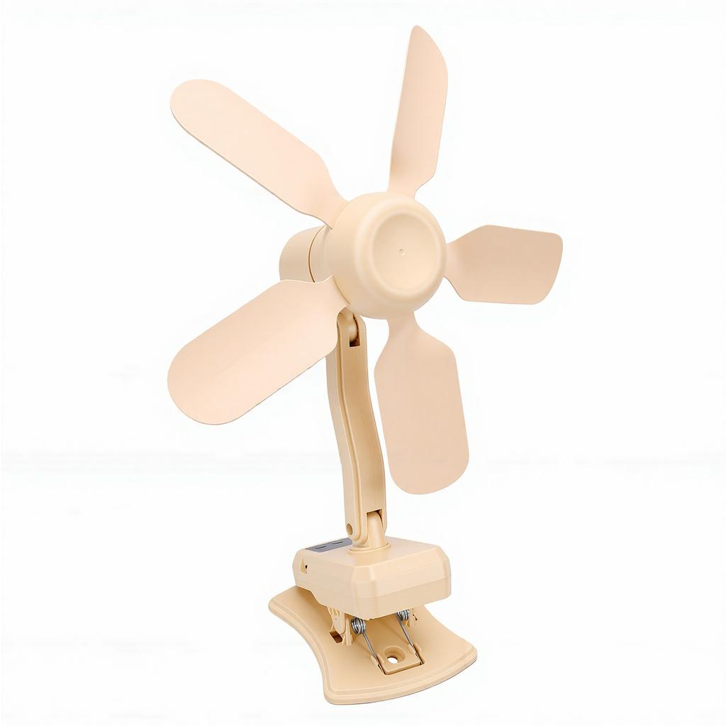 Clip Fan USB Rechargeable LED Display Portable 3 Speed Wind Oscillating Wall Mount Clip Desktop Fan with Remote Control