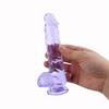 Realistischer Jelly-Dildo mit starkem Saugnapf, flexibler Peniskomp