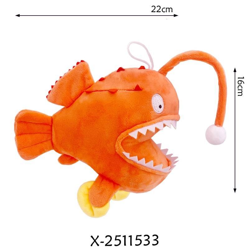 Toy Monkfish Plush Stuffed Animal Doll With Soft Material Kids Gift Decoration
