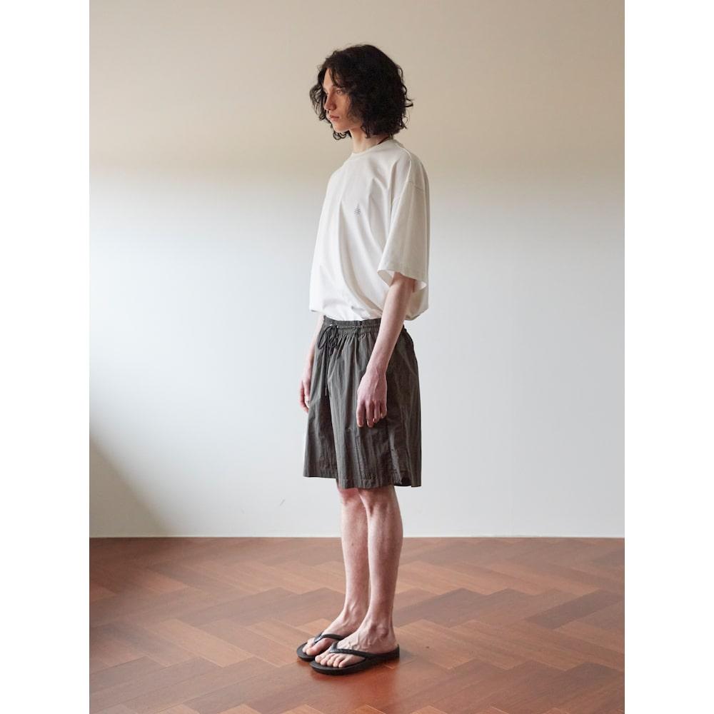 Saendeusaundeu (Unisex) Nylon Banding Shorts Charcoal
