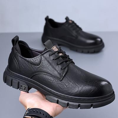 2025 weiche Sohle weiche Oberfläche Herren Frühling Explosion Freizeit Lederschuhe Low Top Martin Schuhe großer Kopf Werkzeug vielseitige Tide