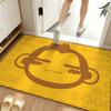 Cartoon Y-yoyocici Floor Mat Soft Flannel Entrance Door Mat Non Slip Absorbent Bathroom Bedroom Floor Rug