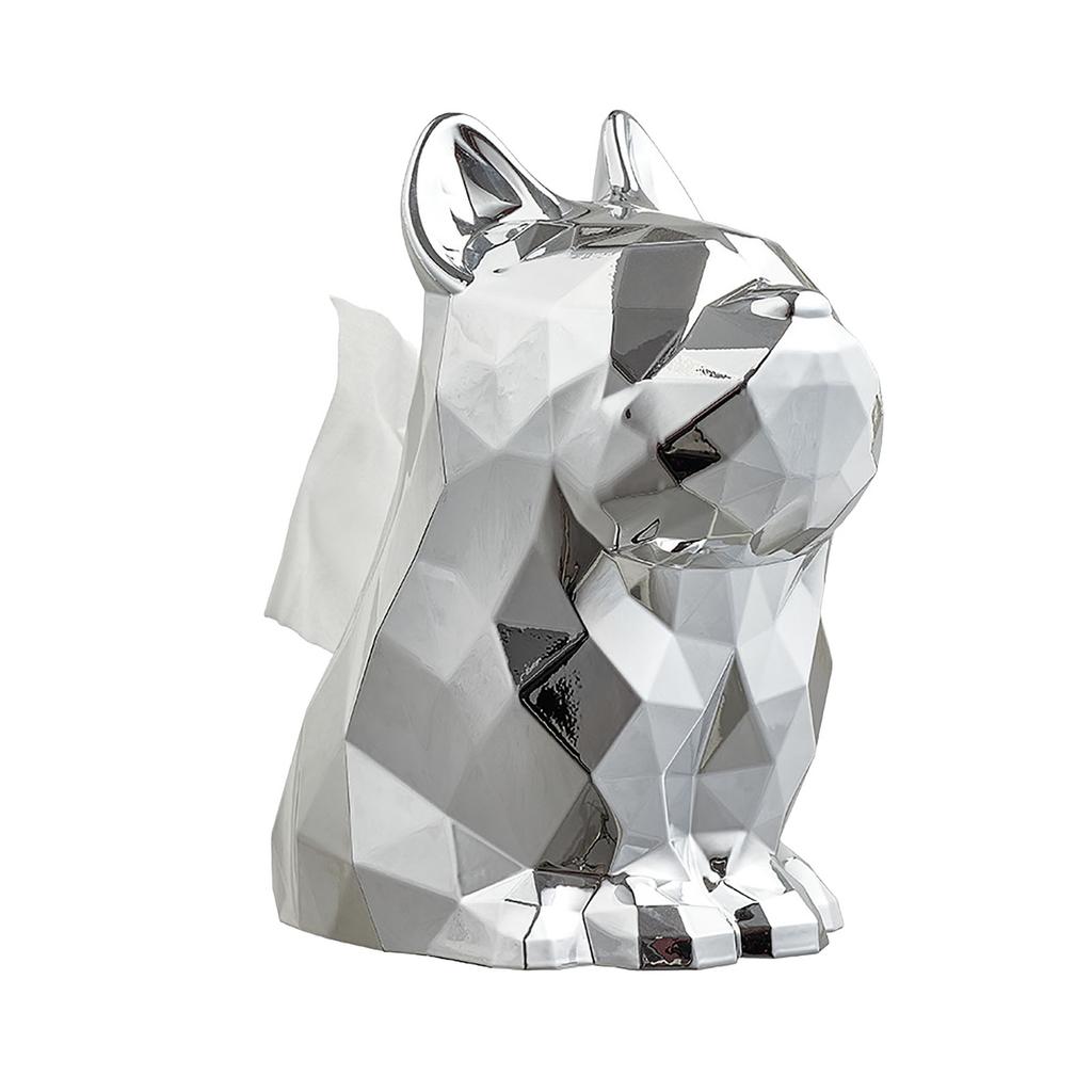 Tissue Dispenser Creatively Electroplated Tissue Box Light Luxury Facial Tissue Holder for Living