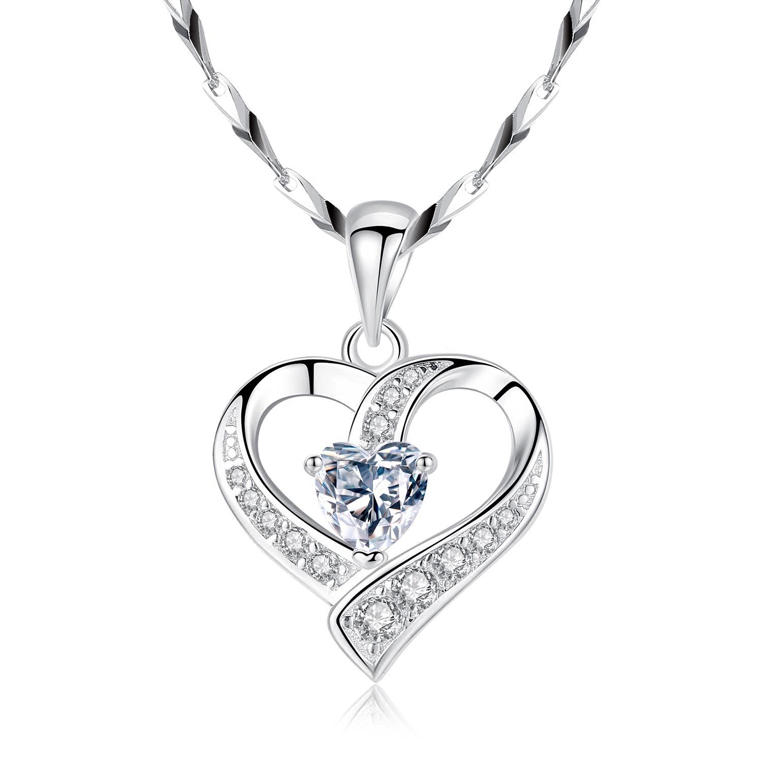 

Ожерелье в форме сердца «Персиковая любовь» для женщин, японские и корейские простые модные подвески, зажимы для свитера