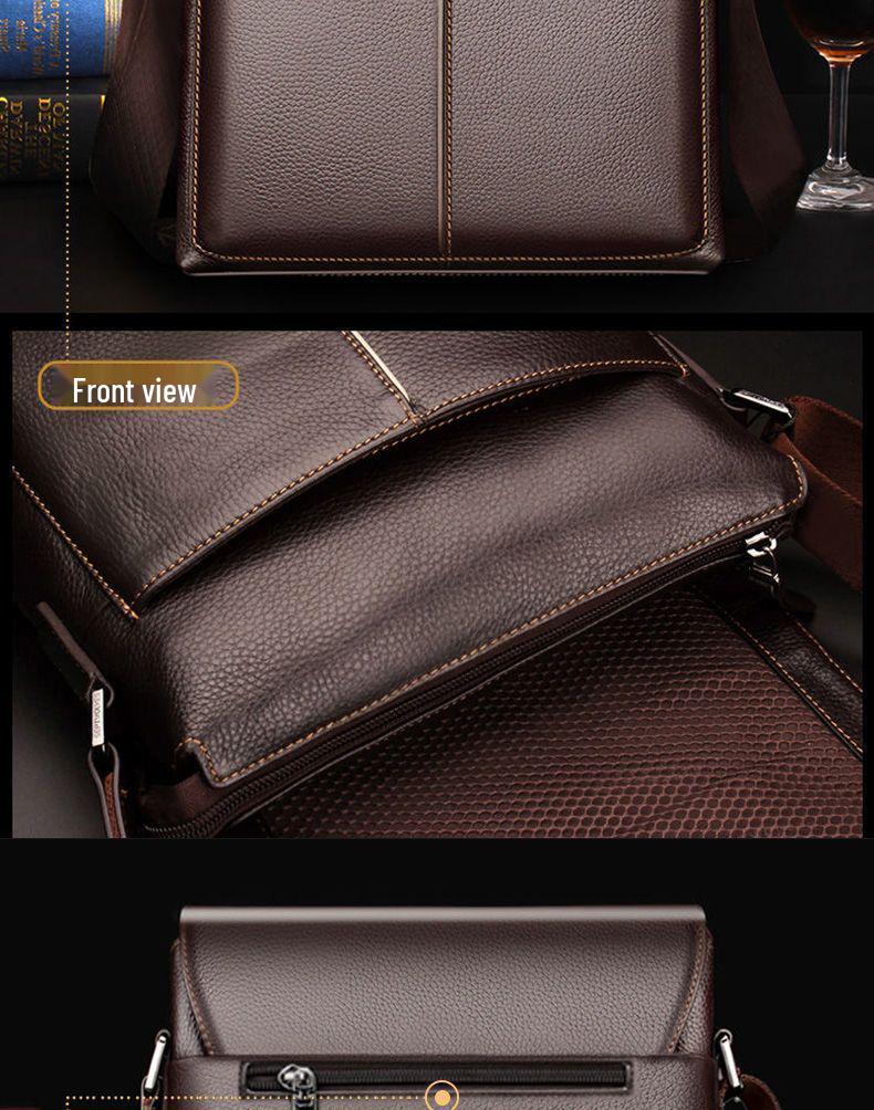 Baoding Leder Herren Umhängetasche - Trendige Business Casual Aktentasche