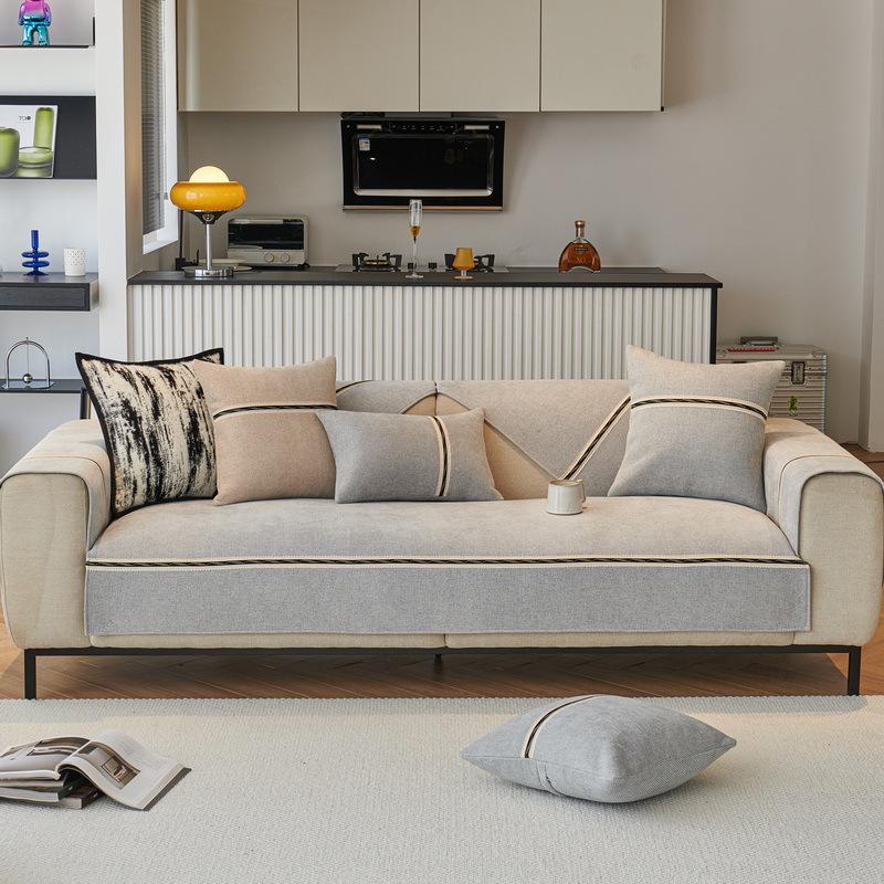 Light Luxury Premium Chenille Sofa Cushion Universal In All Seasons  New Simple Non-Slip Seat Cushion Cover Cloth Towel