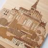 KINOWA "Mont Saint-Michel" Woodcut Original Handmade Kit, World Heritage Site, France, Made in Japan