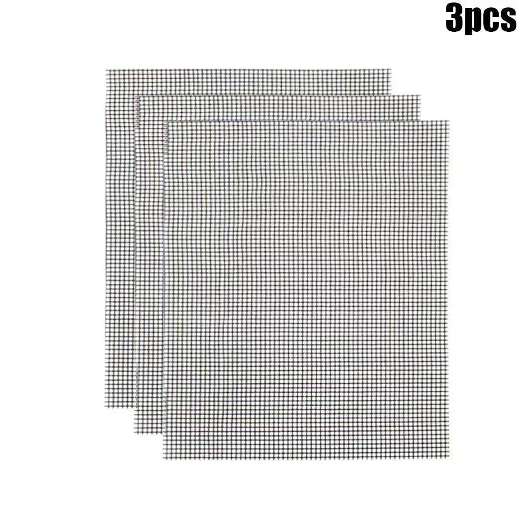 

Mat BBQ Mat Barbecue Mat Sheet BBQ Baking Barbecue Cook Cooking Baking Barbecue Grill Mesh Non-Stick Resistant чёрный