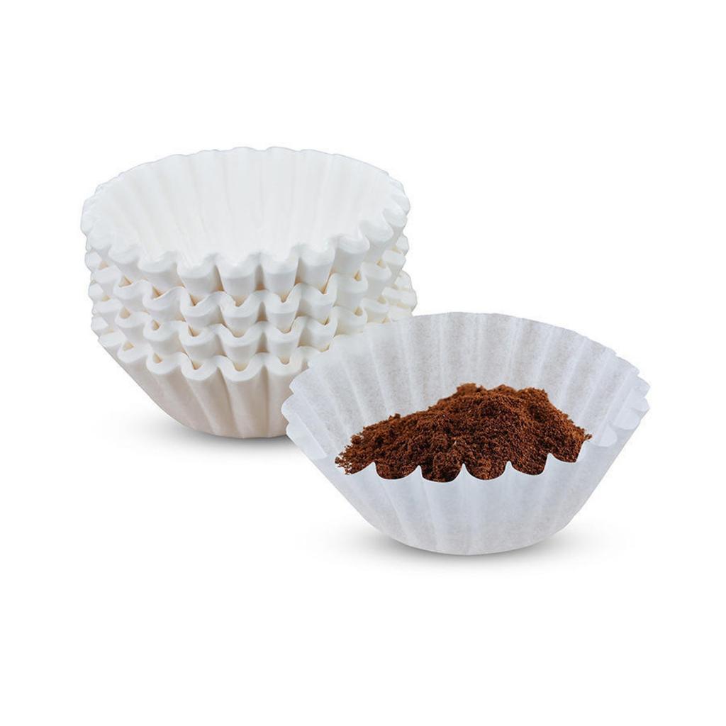 500pcs Coffee Filter Paper, Suitable For Coffee Machine Replacement Round Coffee Filter Paper, Disposable Paper Filter Paper