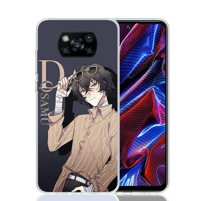 Bungo Stray Dogs Dazai Case Phone Cover for Xiaomi Redmi Note 10 9 9S 8 8T 7 5 Pro Mi 12T 11T 10T 9T 12 11 Lite A3 A2 Trend Fund